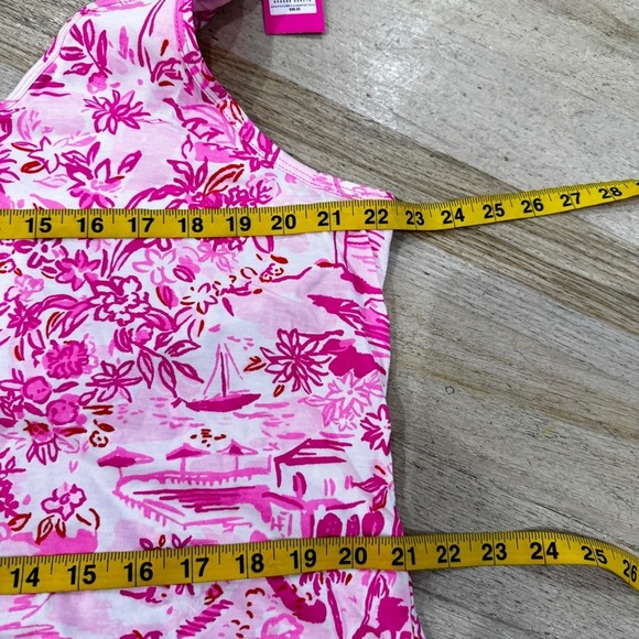Lilly Pulitzer Tank Dress in Peony Pink Seaside Scene NEW - Picture 7 of 8